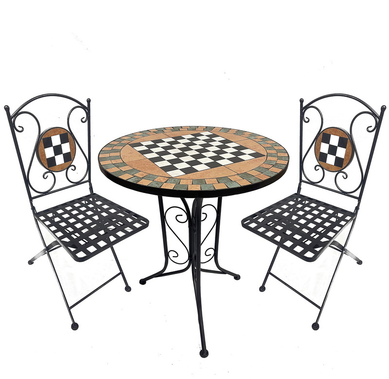 Meat&Mosaic Chess Table and Chairs
