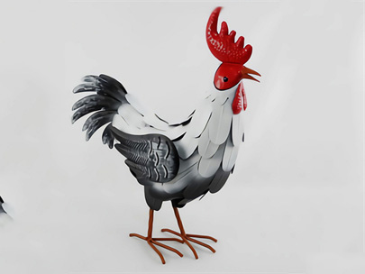 Metal chicken