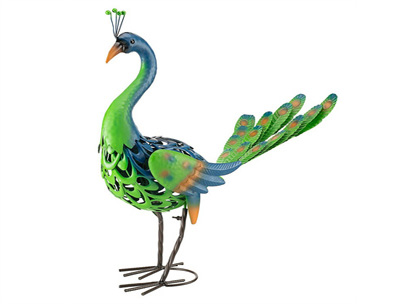 Metal Peacock Decor